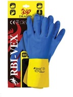 Ochranné rukavice z latexu a kaučuku BI-VEX veľ. 10
