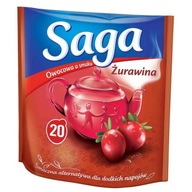 Herbata Saga Owocowa Żurawina Ex20