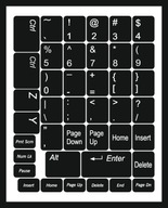 Poľské nálepky klávesnice notebook PC 11x13 10 KS