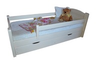 Łóżko dla dziecka dziecięce 140x70 z barierką szuf