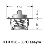 Quinton Hazell QTH358K Termostat, chladiaca kvapalina