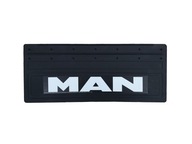 Бризковик гумовий фартух захист
 man гума, гумою друк білий 62x25 - фото