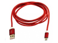 KABEL USB NA MICRO USB OPLOT NYLON 1,5M MIX FARBA