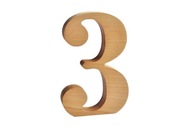 Drevené číslice, číslice z dreva, 15cm, dekorácia
