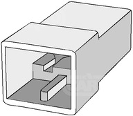 10x Pánska spojovacia kocka 2pin na vsuvky 6,3mm