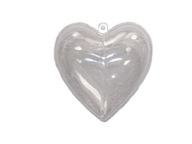 Srdce plastové dvojdielne 8 cm