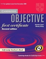 CAMBRIDGE OBJECTIVE FIRST CERTIFICATE SELF-STUDY STUDENT'S BOOK