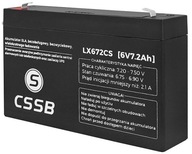 Akumulátor Cssb 6 V 7,2 Ah