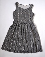 H&M Sukienka Geometryczny wzór 134-140cm 8-10l