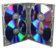 Pudełka AMARAY CLEAR na 4 x DVD 10 sztuk 14mm