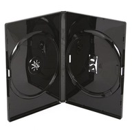 Pudełka AMARAY CZARNE na 2 x DVD 10 sztuk 14mm