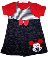 Roztomilé šaty s myškou MINNIE - 9-12 m 80 cm