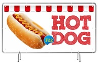 Baner Reklamowy 2,5x,1,25m Szyld - Hot Dog FOOD