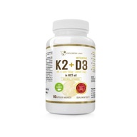 Vitamín K2 MK-7 100mcg+D3 2000IU v MCT oleji 60ka