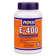 NOW Foods Witamina E-400 wit E naturalne tokoferole 100k