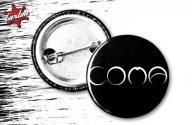 * COMA - Logo (black/white) (przypinka)