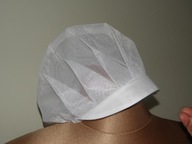 czepek ochronny siateczkowy tiulowy na gumkę do gastronomi