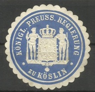 Zalepka :Winieta --- Koslin - Koszalin