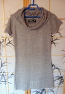 sweter z szerokim golfem i krótkimi rękawami Carry 38 M