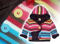 DIRKIE * gruby ZIMOWY SWETER na FUTERKU multi * 56