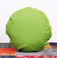 okrągła zielona poduszka dekoracyjna 60cm GRATIS