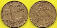 BARBADOS 5 Cents 1988 r.