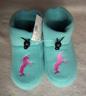 KAPCIE PANTOFLE DZIEWCZĘCE TURKUS HAFT ROZMIAR 31