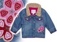 NEXT *** KURTKA JEANS na POLARZE futerko *** 68-74