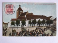 Darłówko Darłowo powiat Sławno targ rynek apteka ratusz 1911