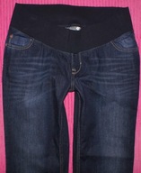 NEXT bootcut CIĄŻOWE JEANSY BIODRÓWKI 44; L30 NOWE