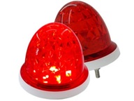 LED lampa, maják 12, blikajúca 12V 24V červená, silná