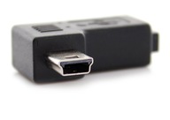 Adaptér Pravoúhlý mini USB na mini USB ĽAVÝ