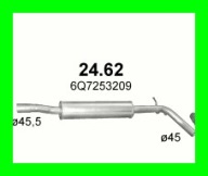 Глушитель центральный skoda roomsrer 24.62 фото, цена