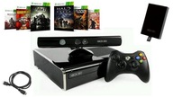 XBOX 360 S 250GB + KINECT + PAD + 4 HRY