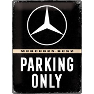 Номерной знак szyld mercedes-бензин parking only 30x40 фото, цена