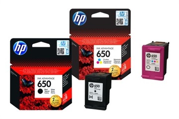 НАБОР ЧЕРНИЛ HP 650 ЦВЕТ + ЧЕРНЫЙ CZ101AE CZ102AE