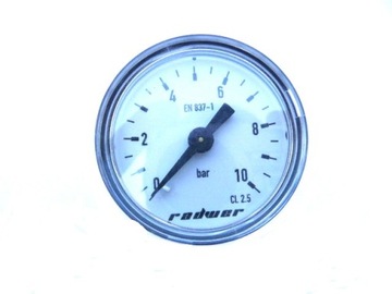 Манометр 1/8 Wika Radwer clock 10 Бар, заднее подключение 1/8 M