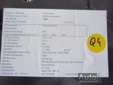 фото thumb №5, Ap спідометр  манометр 5c6920870d 1.4tsi гібрид jetta 5c