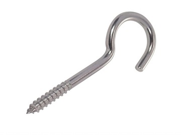20 x Wkręt Wkręty Nierdzewne do drewna zagięty z hakiem V4 5,2x80mm