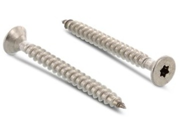 ВИНТЫ ДЛЯ ДЕРЕВА TORX 5x60, НЕРЖАВЕЮЩИЕ, 100 ШТ, МЕБЕЛЬ