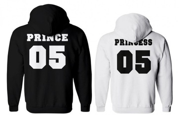 кофты для пар с капюшонами PRINCE и PRINCESS размер XXL