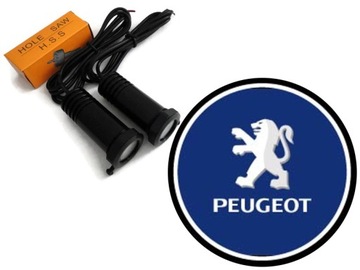 СВЕТОДИОДНЫЕ ПРИВЕТСТВЕННЫЕ ПОДСВЕТКИ PEUGEOT LOGO 2x7W ВСЕ