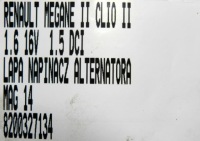 Кронштейн кронштейн генератора renault 8200327134 Оригинал, фото thumb