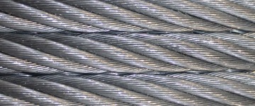 lina stalowa z hakiem HS - 11mm x 30m 8,6t 6x36