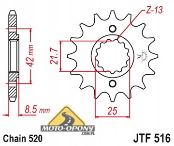 Передняя звездочка Suzuki GS 500 E/F 15 зубьев