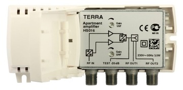 TERRA HS-016 УСИЛИТЕЛЬ ОВЧ/УВЧ 1-ВХОД/2-ВЫХОДА