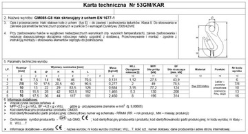 1 КРЮК-УКОРАЧИВАТЕЛЬ С УШИНОЙ 10 мм КЛАСС 8 EN 3,15T