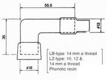 Трубка зажигания NGK LB05F