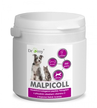 DROMY PETVET MALPICOLL 250г биоак. коллаген + ацерола