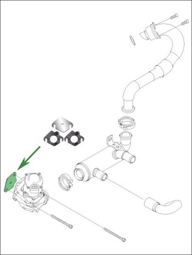 Заглушка EGR 1.4 1.6 HDi CITROEN Berlingo C2 C3 C4